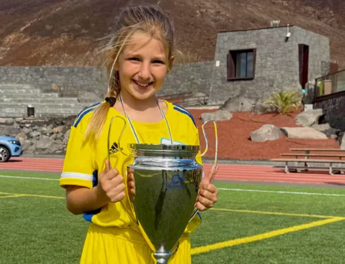 Alana Murado, en la final del Campeonato de Canarias Sub-12